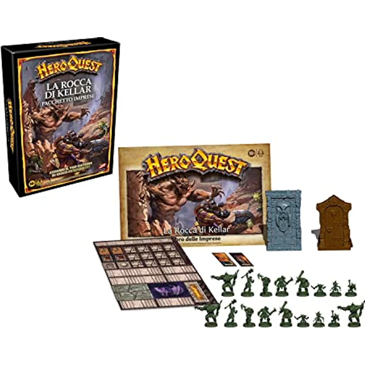 Avalon Hill, HeroQuest Der Felsen von Kellar, Unternehmenspaket, Dungeon Crawler Brettspiel, 17 Miniaturen, Fantasy Abenteuer (Unbemalt) – Bild 3