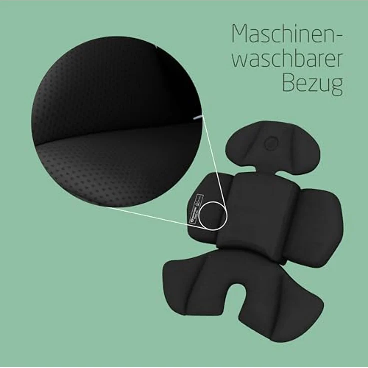 Maxi-Cosi Pearl 360 Einlage für Neugeborene, Waschmaschinengeeignet, schwarz – Bild 4