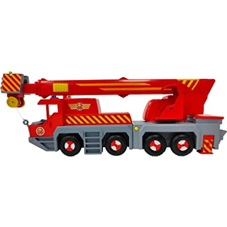 Simba Feuerwehrmann Sam Rescue Crane Set, 50 cm Kran mit 2-in-1 Funktion, inkl. Sam-Figur und Radar-Hund, 360° drehbar, Wasserkanone und Geräuschfunktion – Bild 5