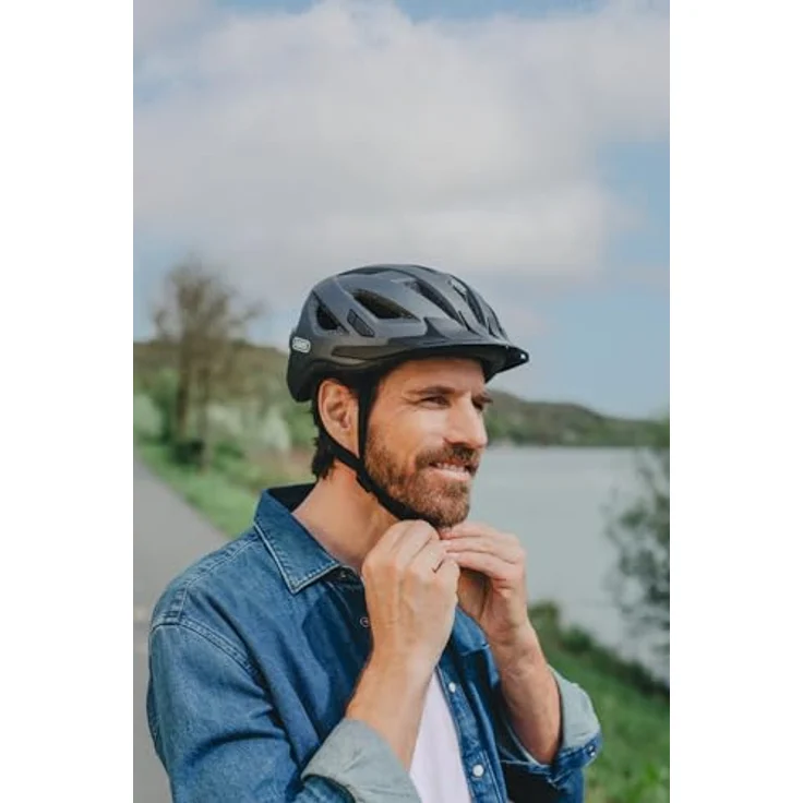 Abus Urban I 3. 0 Fahrradhelm - Polarweiß 52 - 58 cm – Bild 6