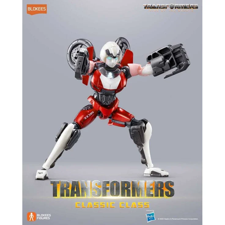 Blokees Transformers Classic Class 07 Arcee, Modellbausatz mit 20 beweglichen Gelenken, nicht-transformierbar