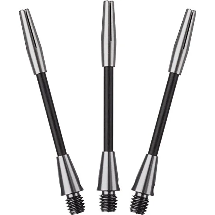 Viper by GLD Products Unisex-Erwachsene 35-7005-00 Carbon Plus Ultra Light Dart Shaft, Medium (MD), 3er-Pack, schwarz, 2-Inch