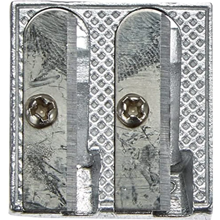 herlitz Doppelanspitzer Metall Keilform, für 6,9, 9,6 Stiftdurchmesser – Bild 2