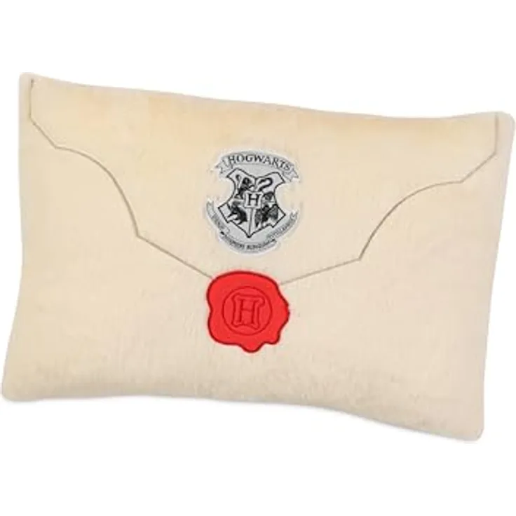 United Labels Harry Potter Kinderkissen, Beige, Dekokissen mit Hogwarts Logo, 45x30 cm, vielseitig einsetzbar