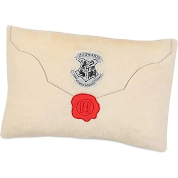 United Labels Harry Potter Kinderkissen, Beige, Dekokissen mit Hogwarts Logo, 45x30 cm, vielseitig einsetzbar – Bild 1