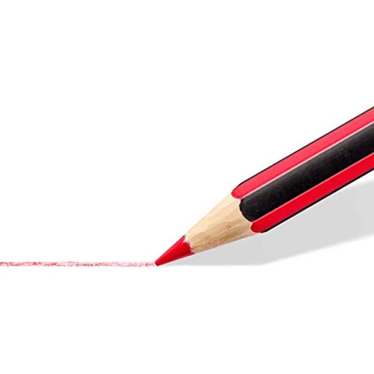 STAEDTLER Buntstifte Noris colour, rutschfeste Soft-Oberfläche, hohe Bruchfestigkeit, Made form Upcycled Wood, intensive Farben, Sechskantformat, 36 Farbstifte im Kartonetui, 185 CD36 – Bild 3
