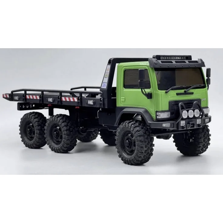 Hobby Plus 1:18 CR-18P Arktos 6x6-V1.5 Green RTR, Elektro Rock Crawler mit Allradantrieb (6WD), 2,4GHz, bürstenloses Upgrade, ferngesteuerte LED-Leuchten, Heckwinde und Hard-Shell Karosserie