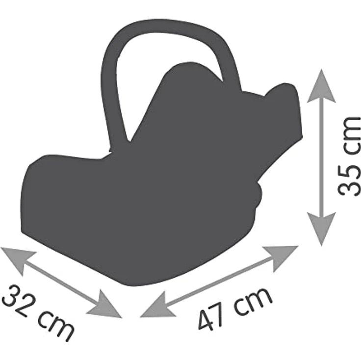 Smoby - Maxi-Cosi Puppenautositz - Autositz mit Tragebügel im Original Maxi-Cosi Design, Puppen-Zubehör für Puppen bis 42 cm, für Kinder ab 3 Jahren – Bild 5