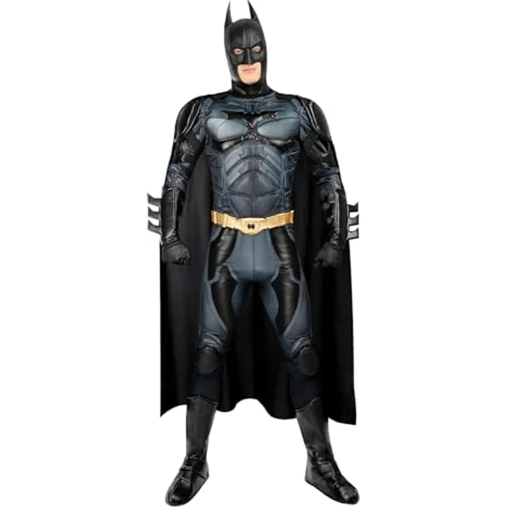 Funidelia Batman Der Dunkle Ritter Kostüm - Diamond Edition für Herren, schwarz, Größe L, inkl. Umhang, Maske und Gürtel – Bild 1