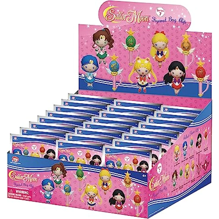 Monogram Sailor Moon 3D PVC-Taschenanhänger Series 7 Display, 24 Blind Bags mit lizenzierten Charakteren – Bild 3