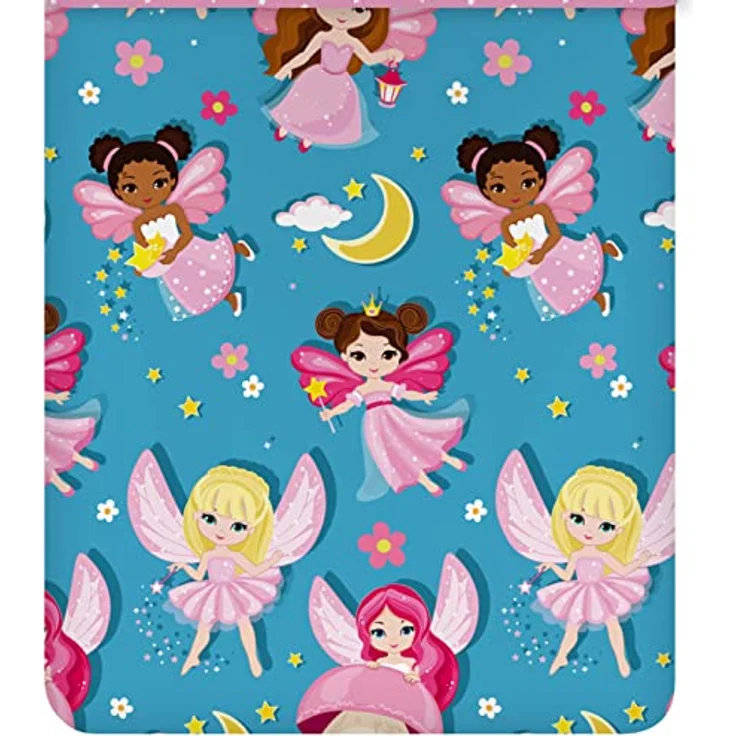 ESPiCO Bettwäsche Trendy Bedding Fee Zauberei Magie Zauberstab Engel Krone Sternchen Magic Renforcé, 135x200 cm, rosa – Bild 3
