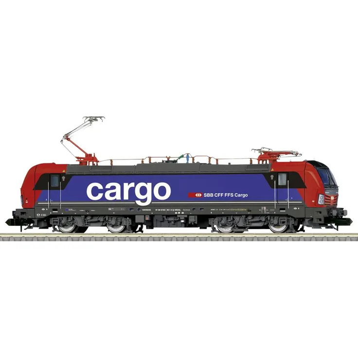 MiniTrix 16837 N E-Lok BR 193 Vectron der SBB, Digital-Decoder und Geräuschgenerator, 4 Achsen angetrieben, Fahrtrichtungsabhängiges Dreilicht-Spitzensignal, Länge 119 mm