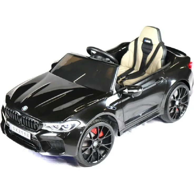 OTTO Elektro-Kinderauto "BMW M5" - lizenziert - 2 Motoren - Ledersitz - EVA Reifen - MP3, USB- und SD Kartenanschlüsse - Schwarz - Preisvergleich