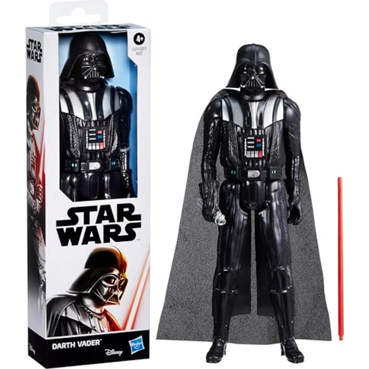 Hasbro Star Wars Darth Vader Titan Hero Series Figur, 30 cm groß mit rotem Lightsaber, grau – Bild 3