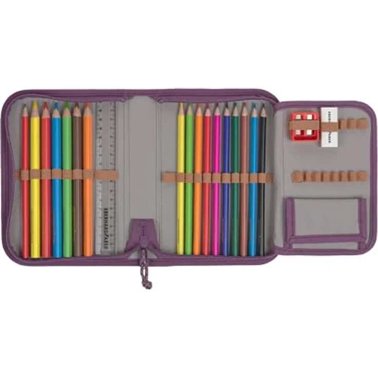 LÄSSIG Schulranzen Set Unique Boxy 7-teilig "Purple" – Bild 11