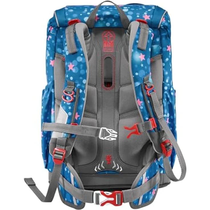 Step by Step Schulranzen-Set Giant Mermaid Lola, 5-teilig, blau-pink, ergonomischer Tornister mit Reflektoren, höhenverstellbar mit Hüft- und Brustgurt, 23l – Bild 3