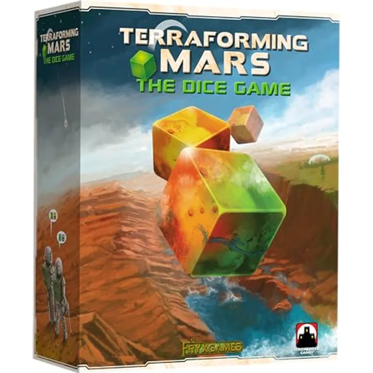 Stronghold Games Terraforming Mars Würfelspiel, kartengesteuertes Spiel mit speziellen Ressourcenwürfeln und vielfältigen Unternehmensstrategien