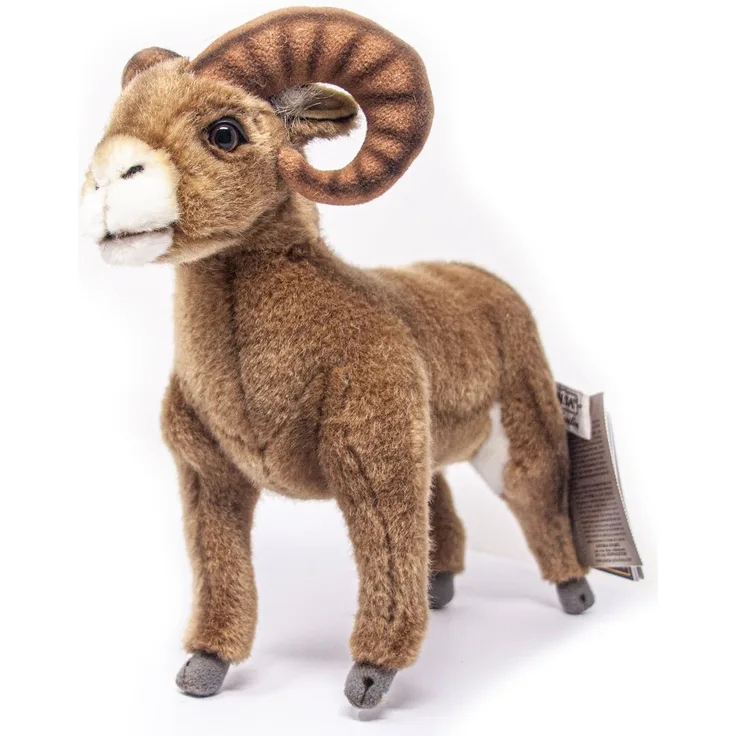 Hansa Creation Kuscheltier Steinbock, naturgetreues Kuscheltier mit strukturierten Hörnern und robustem Fell