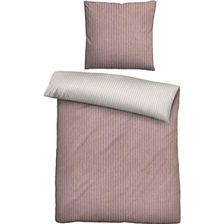 biberna 0840507 Melange-Flanell Bettwäsche