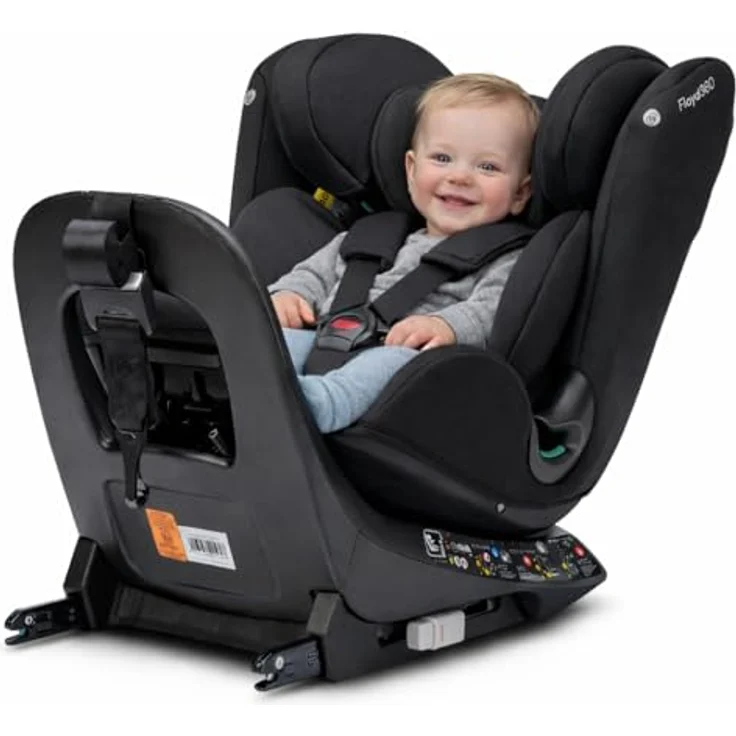 Osann Autokindersitz Floyd360, 360° drehbar mit Isofix und Top-Tether, für Kinder von 40 bis 150 cm, ab Geburt bis 12 Jahre, mit 11-fach höhenverstellbarer Kopfstütze – Bild 1