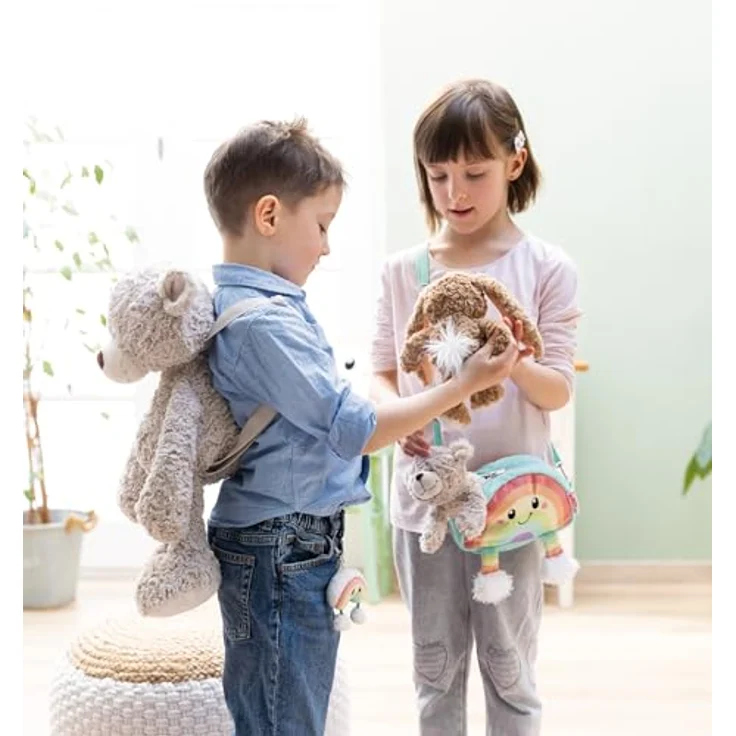 NICI Kuscheltier Hase Lopino, 20 cm, braun, weiches Plüschtier aus recyceltem Material, ideales Geschenk für Kinder und Erwachsene – Bild 5