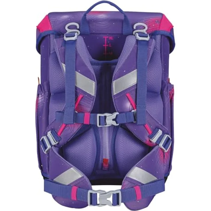 Scout Basic Neo Set 4-teilig Summer, Schulranzen-Set mit reflektierender Oberfläche, fluoreszierend, inkl. 2x Schlampermäppchen und Sportbeutel – Bild 4