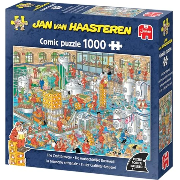 Jan van Haasteren Die Handwerksbrauerei 1000 Teile Puzzle, umweltfreundlich aus 100% recyceltem Karton – Bild 3