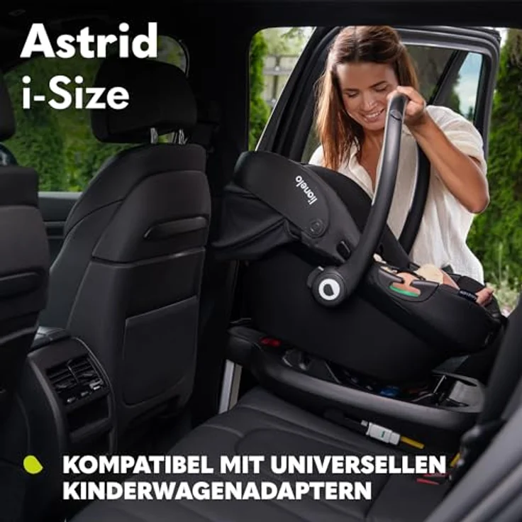 lionelo Babyschale Lionelo Autositz Astrid i-Size Kindersitz, Beige Sand, i-Size Kompatibilität, Höchster Sicherheitsstandard – Bild 6
