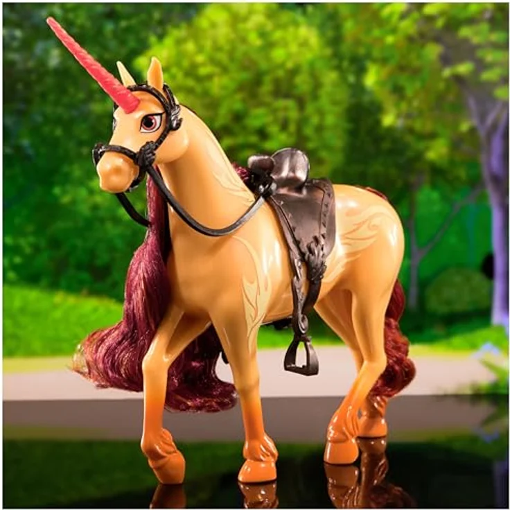 Spin Master Unicorn Academy Fashion Unicorn Cinder, 28 cm, mit funkelndem Horn und buntem Schopf, inspiriert von der Netflix-Serie – Bild 8