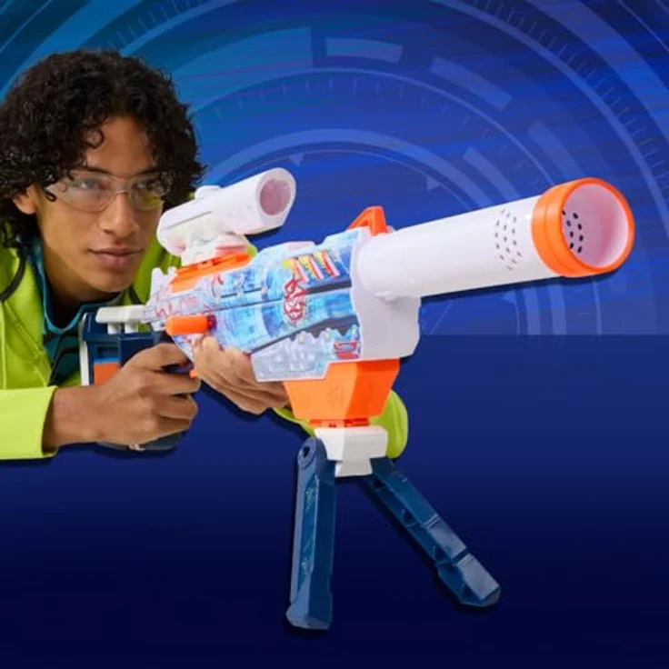 Nerf Loadout Arctic Zerostriker, anpassbarer Blaster mit 6-Dart-Innenclip und Zubehörteilen – Bild 4