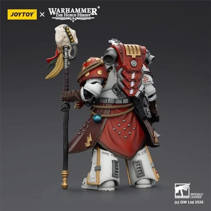 JOYTOY Warhammer 40,000 Actionfigur White Scars Stormseer Consul mit Force Staff und Bolt Pistol, 12 cm, beweglich – Bild 3