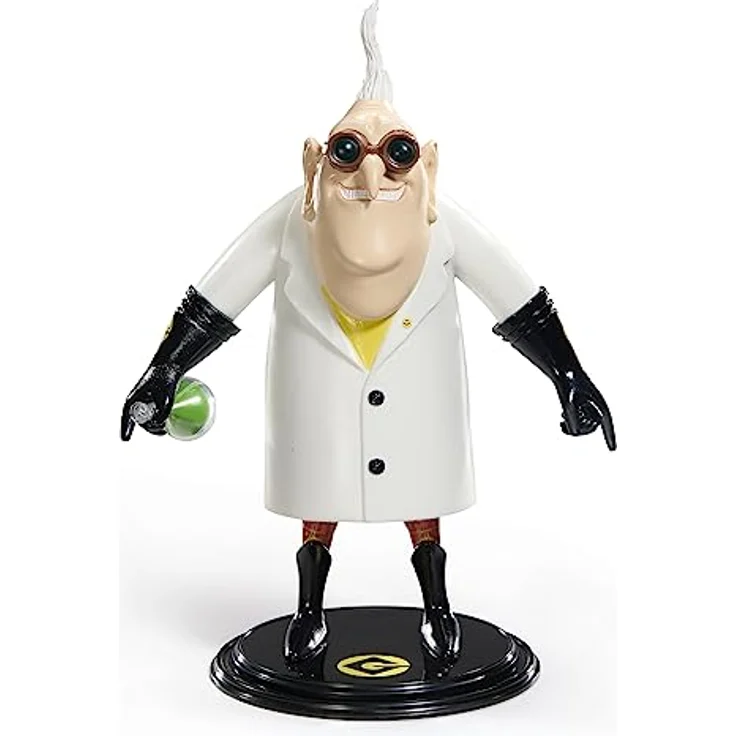 BendyFigs Dr. Nefario, 18.5 cm biegbare und bewegliche Sammelfigur aus Minions mit Stand und Laborbecher – Bild 4