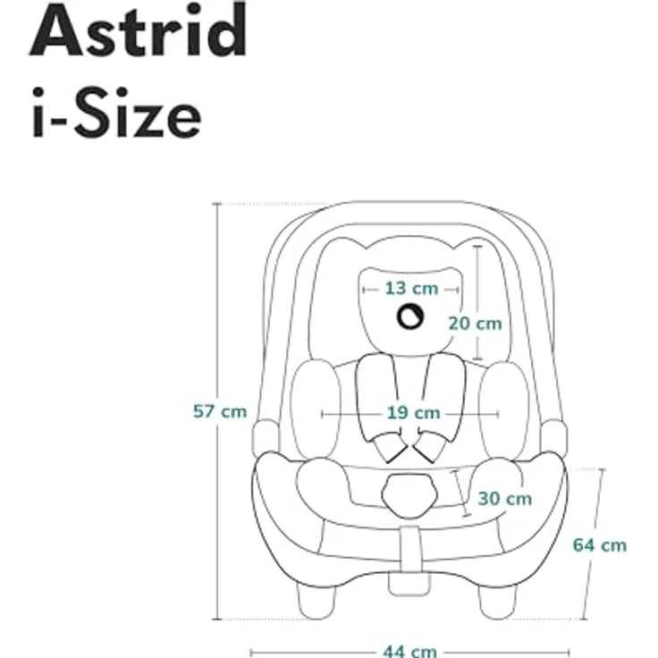 Lionelo Babyschale Astrid i-Size mit Dri-Seat-Einlage & Sonnenverdeck, nur 4 kg, Beige Sand - Sicher & leicht ab Geburt – Bild 9