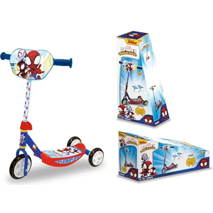 Smoby - Spidey Kinderroller - 3 Räder - Höhenverstellbarer Lenker - rutschfeste Trittfläche - Stabile Konstruktion - Leicht & transportierbar - Ab 3 Jahren – Bild 5
