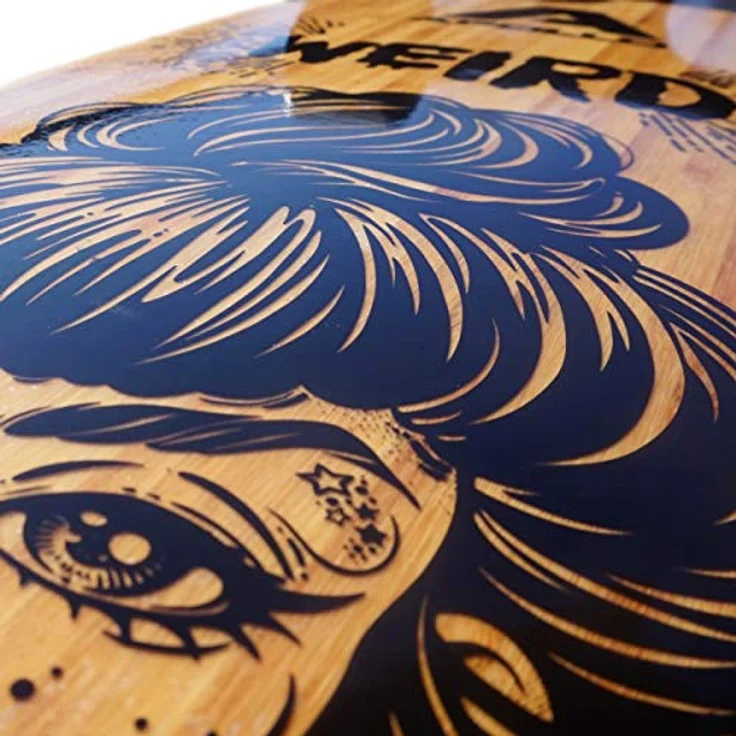Apollo Longboard, Komplettboard mit Deck aus Bambus & Fiberglas, High-End Board mit ABEC 9 Kugellager, Flex 2 Longboards für Jugendliche und Erwachsene, Profi-Cruiser – Bild 5