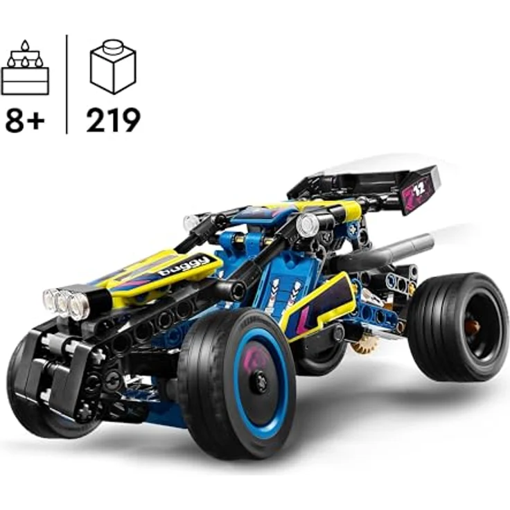 LEGO Technic Offroad Rennbuggy, Auto-Spielzeug für Kinder, Bausatz zum Bauen eines Buggy-Rennautos, Geschenk für 8-jährige Jungs und Mädchen, Rally-Auto-Modell 42164 – Bild 2