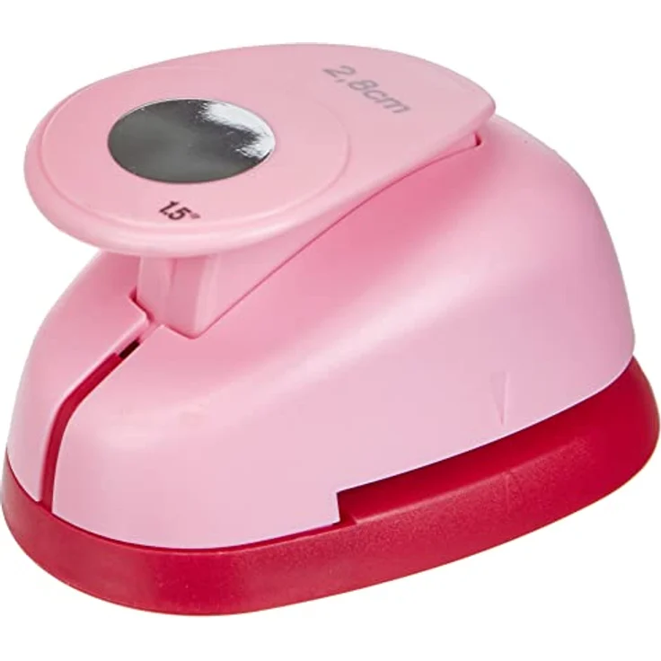 efco Stanzer L, Kreis 1-1/8 Inch Motivstanzer, Kern: Metall, pink, 9,5 x 6,5 x 6 cm – Bild 2