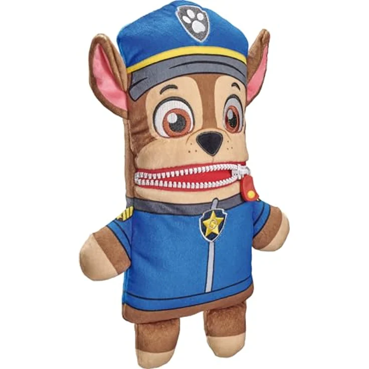 Schmidt Spiele Sorgenfresser Paw Patrol Chase, 28 cm Plüschfigur aus hochwertigem Material, handwaschbar, für Kinder ab 0 Jahren – Bild 3