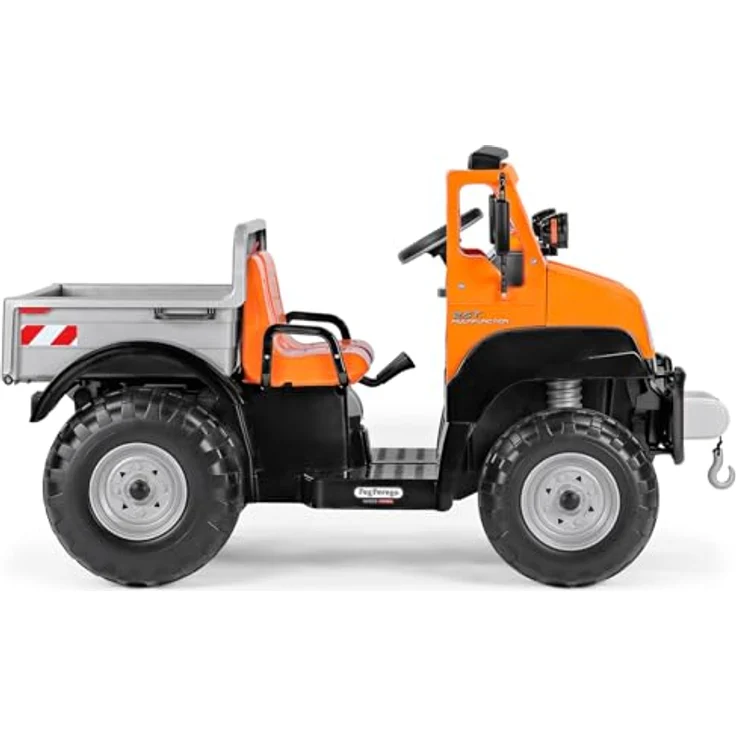Peg Perego Taurus, IGOD0117 Kinderelektroauto mit 2,5 und 4,5 MPH, Heckklappe, und Arbeitsscheinwerfer, schwarz – Bild 3