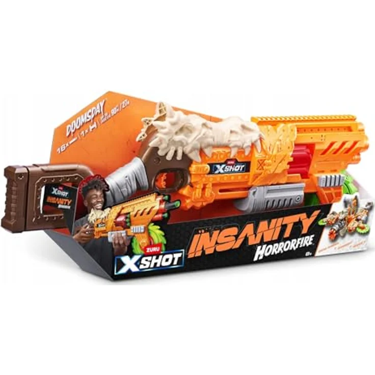 ZURU XShot Insanity HorrorFire Doomsday Blaster mit einzigartiger Drehfunktion, nicht für Kinder unter 3 Jahren geeignet – Bild 3