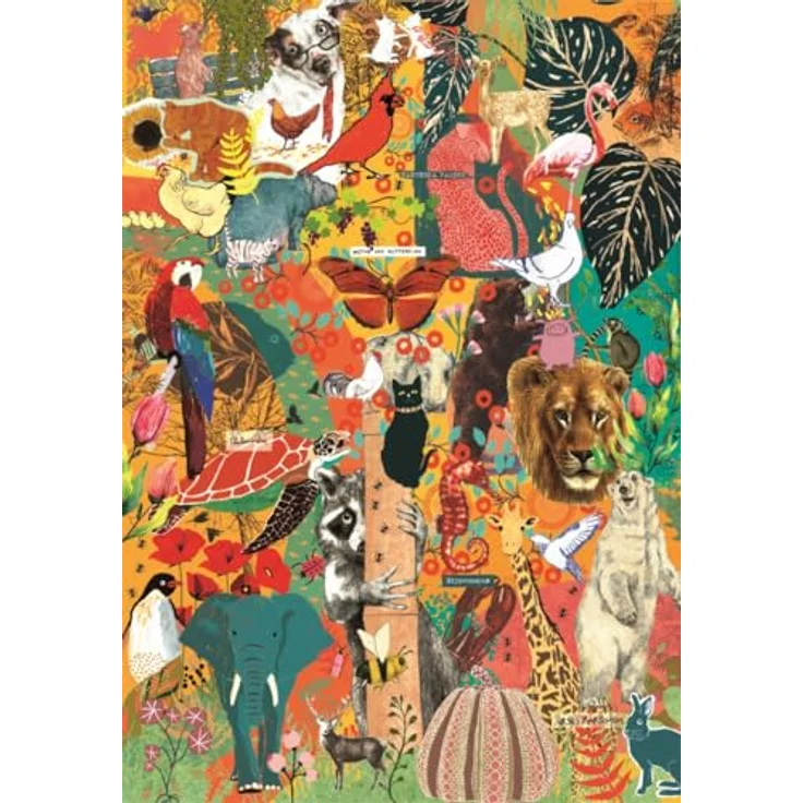 Clementoni Puzzle More Is More - Animal & Botanics, 1000 Teile 2D Puzzle mit lebendigen Tier- und Pflanzenmotiven – Bild 2