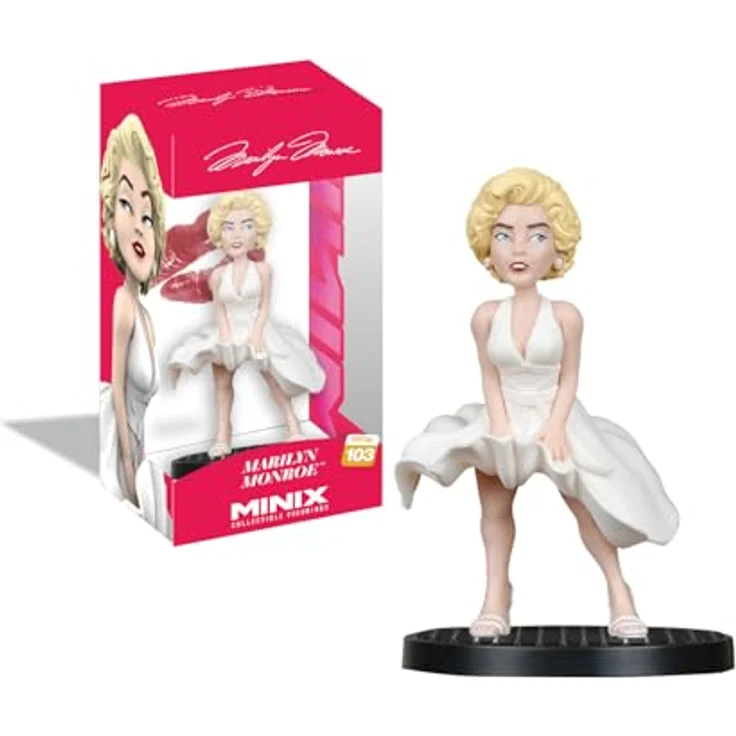 MINIX Celebrity #103 Marilyn Monroe, Sammelfigur aus PVC, 12 cm hoch, offiziell lizenziert mit Ausstellungsbox – Bild 2
