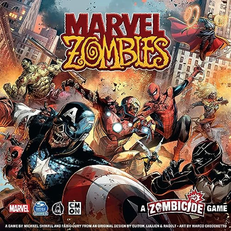 CMON Marvel Zombies A Zombicide Game (Core Box), Kooperatives Strategie-Brettspiel für Jugendliche und Erwachsene, Durchschnittliche Spielzeit 90 Minuten, Detaillierte Figuren – Bild 2