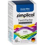 simplicol Textilfarbe expert Enzian-Blau 1709 - Zum Umfärben und Auffrischen von Kleidung, Waschmaschinenfest, für Baumwolle, Wolle, Seide, Leinen, Viskose & Mischgewebe