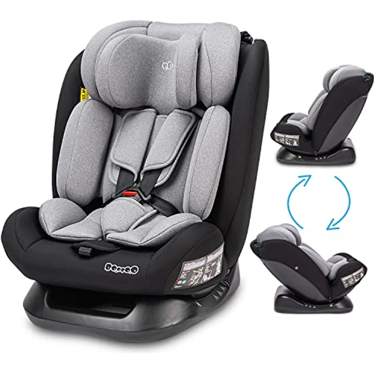 BooBoo Autokindersitz Safety London, Reboarder Kindersitz von 40 bis 150 cm, ohne Isofix, in blau – Bild 2