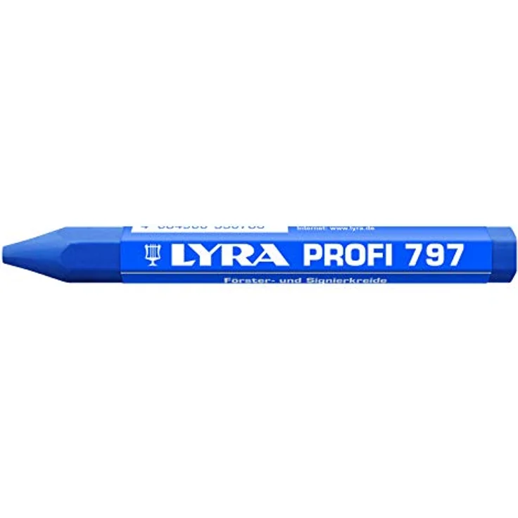 Lyra 797.01 Förster-/Signierkreide 6-Kant in blau - 1 Stück