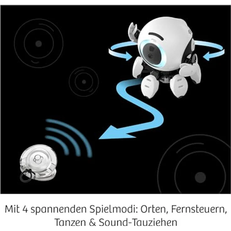 KOSMOS 617424 Bitsy, Roboter für Kinder, interaktives Spielzeug mit Sound-Klicker, mehrsprachige Anleitung, Experimentierkasten ab 8-12 Jahre – Bild 3