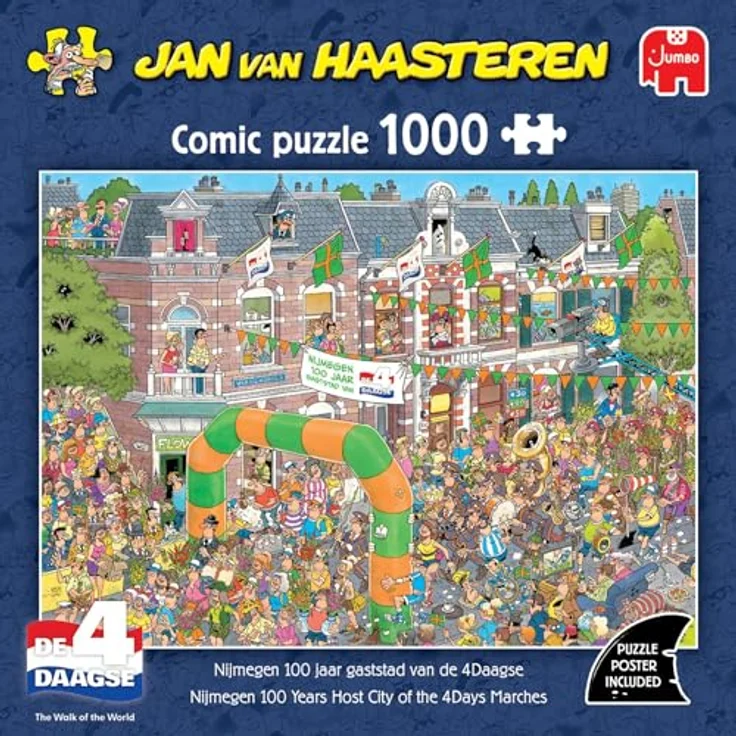 Jumbo Jumbo Puzzle Jan Van Haasteren Nijmegen 4Daagse, 1000 Teile, höchste Qualität – Bild 3