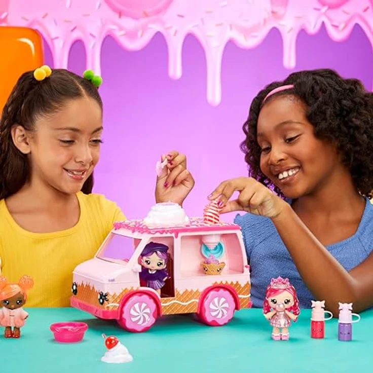 OTTO Spielzeug-Bus Yummiland Lipgloss Truck, inklusive Schlüsselanhänger, mit Yummiland-Tierfiguren und individualisierbare Lipgloss-Basis, cremefarben – Bild 6