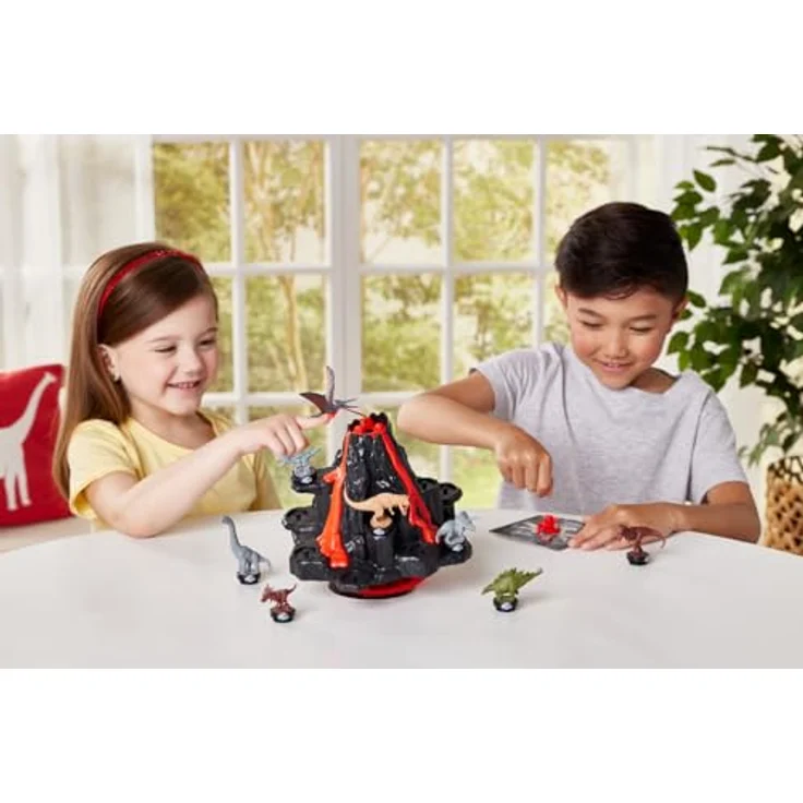 EPOCH Games Jurassic World Shaky Volcano, Geschicklichkeitsspiel mit 8 Dinosaurierfiguren für Kinder ab 4 Jahren – Bild 8